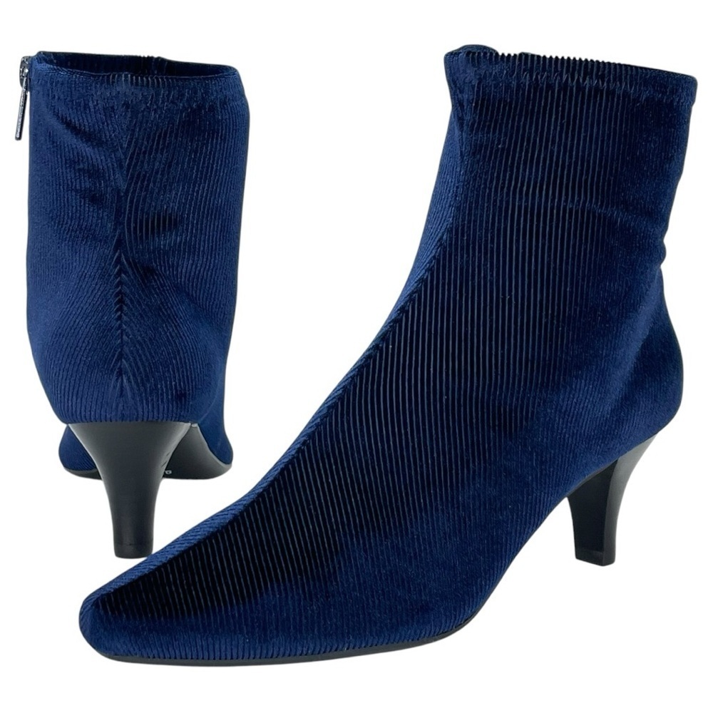 Impo Naja Midnight Blue Corduroy Womens Ankle Boots Size 6M - Picture 7 of 10